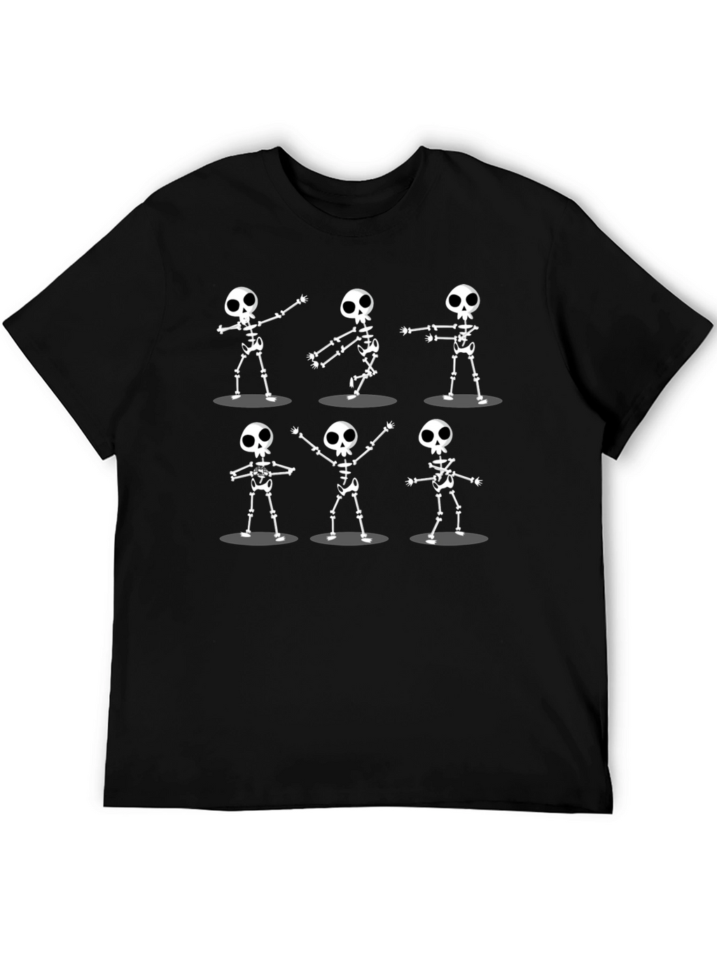 Dancing Skeletons Graphic Tee - Black