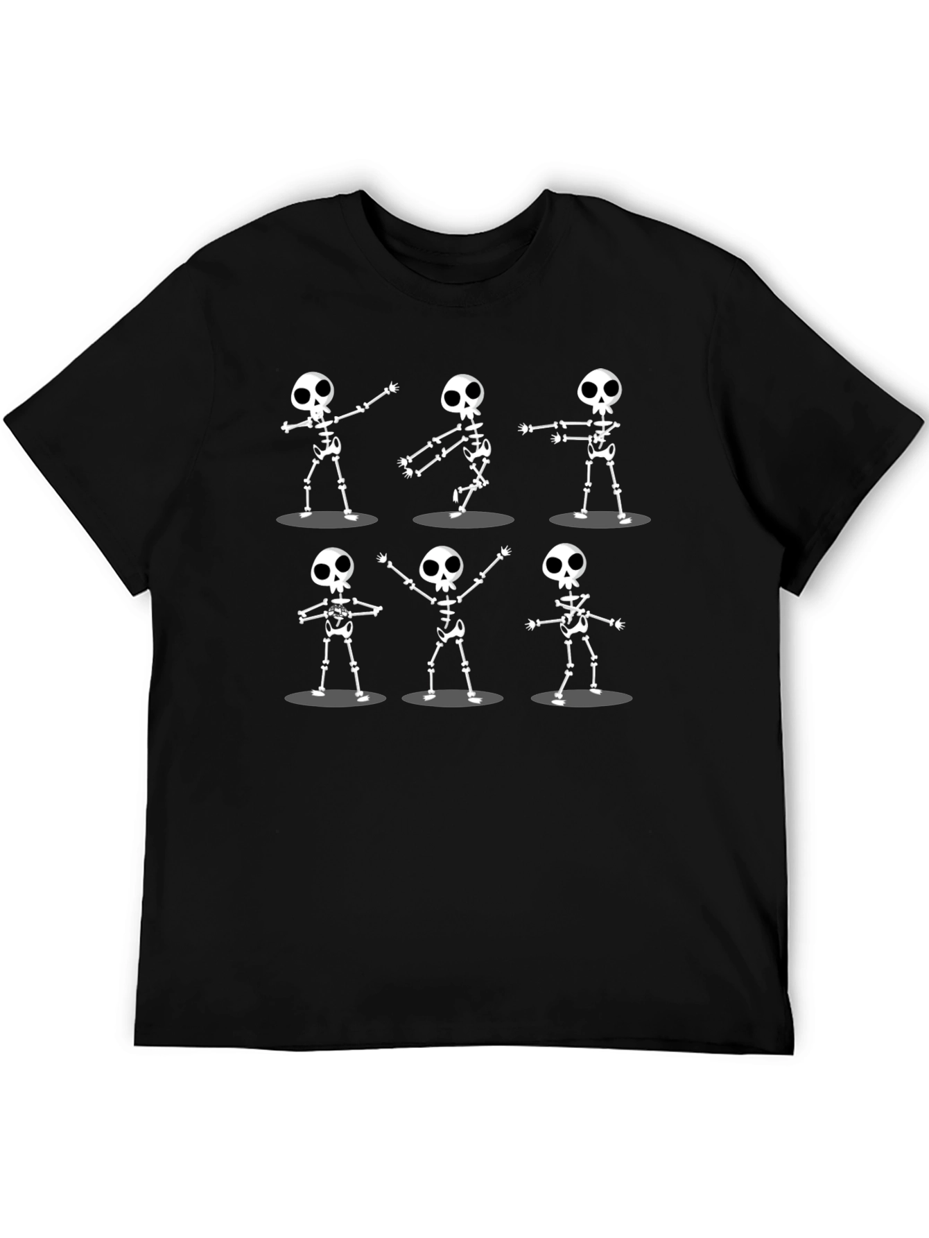 Dancing Skeletons Graphic Tee - Black