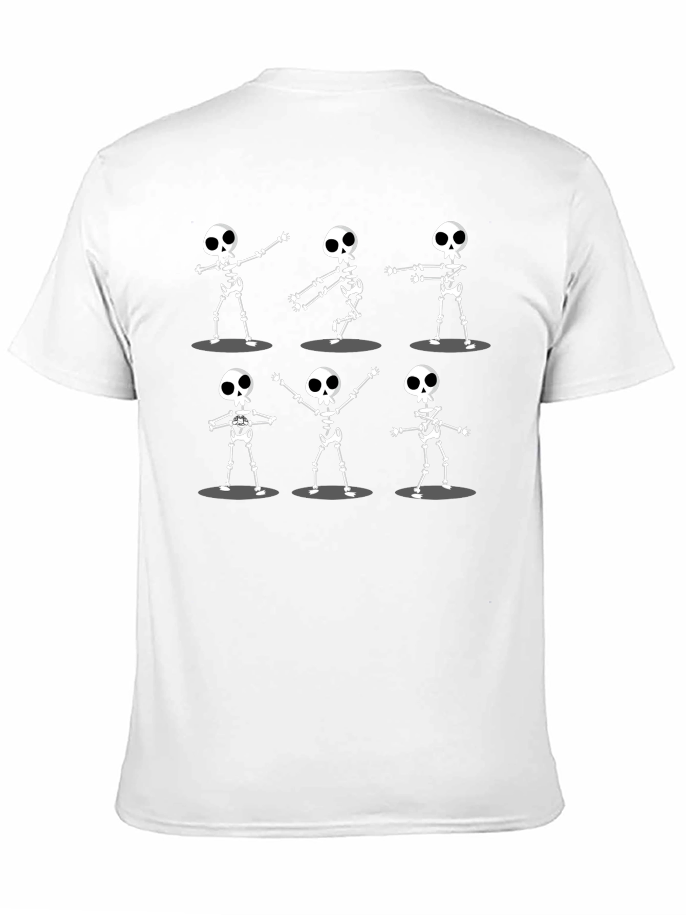 Dancing Skeletons Graphic Tee - Black