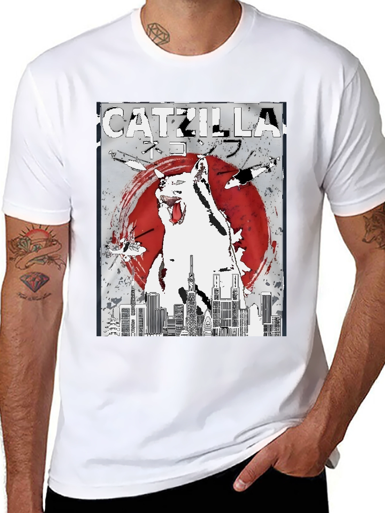 Catzilla T-Shirt: Feline Godzilla Graphic Tee