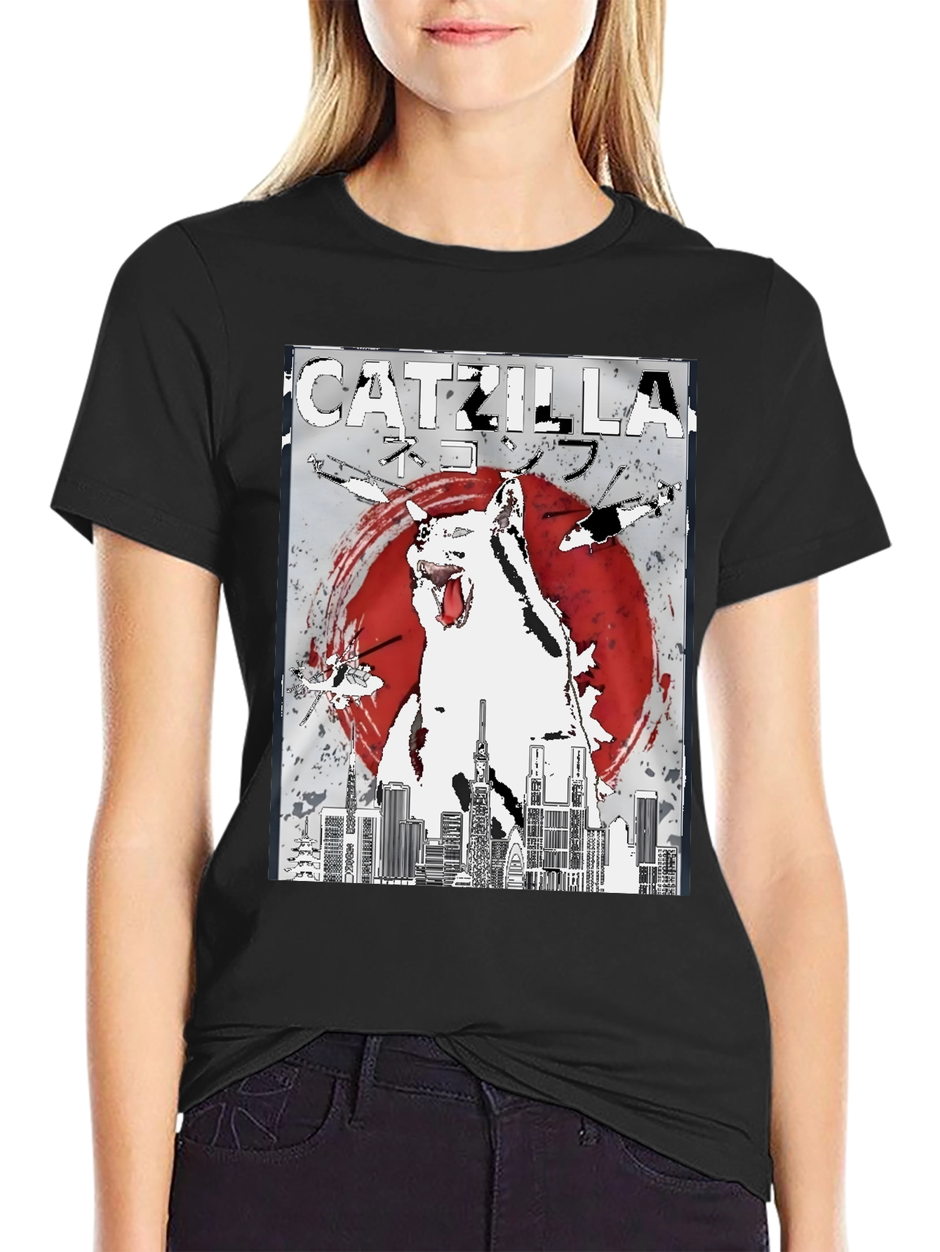 Catzilla T-Shirt: Feline Godzilla Graphic Tee