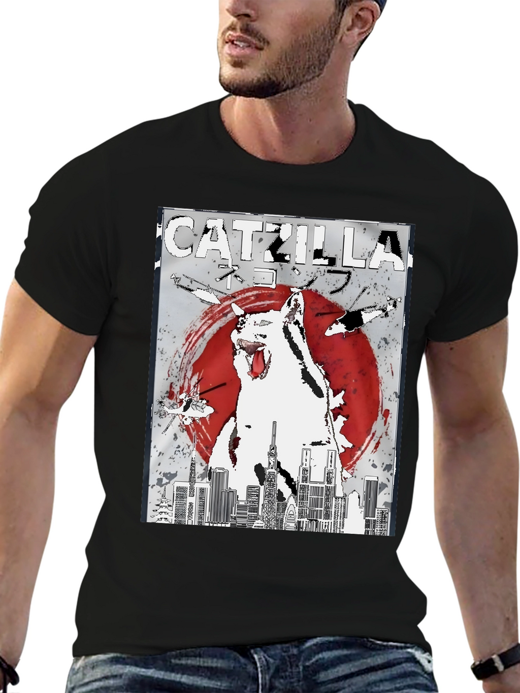 Catzilla T-Shirt: Feline Godzilla Graphic Tee