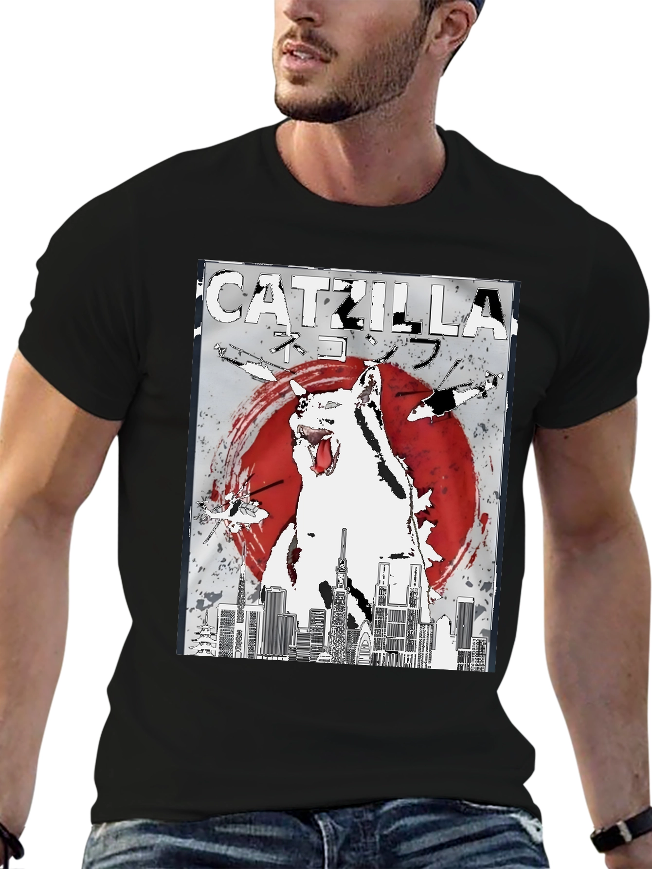 Catzilla T-Shirt: Feline Godzilla Graphic Tee