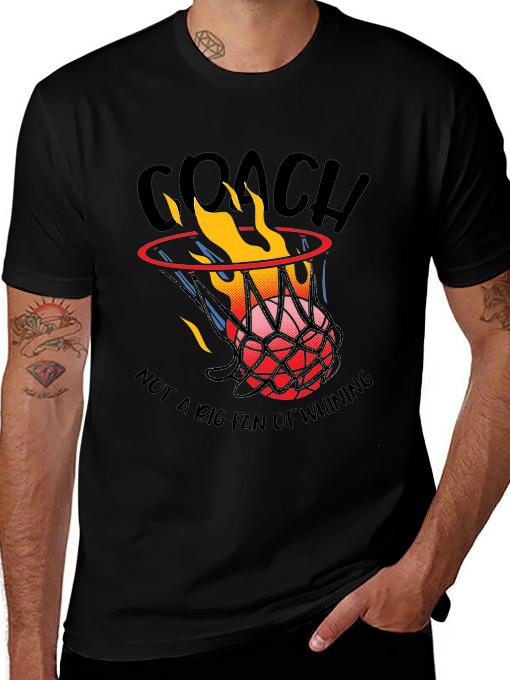 Coach Basketball Graphic T-Shirt