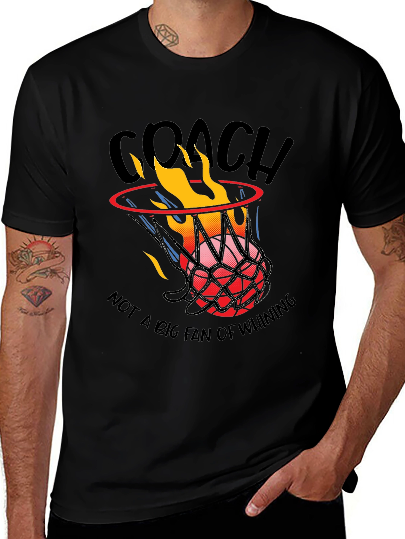 Coach Basketball Graphic T-Shirt