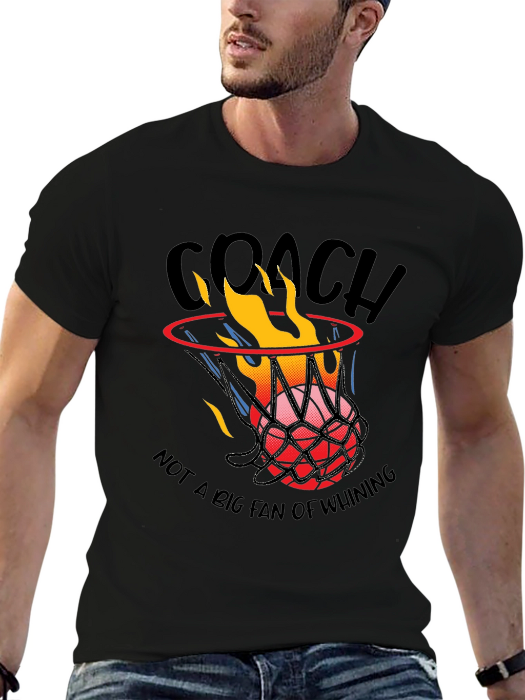 Coach Basketball Graphic T-Shirt