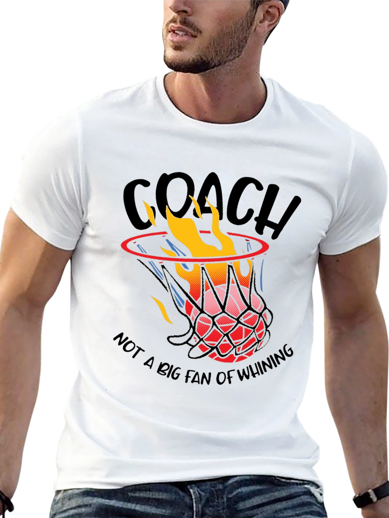 Coach Basketball Graphic T-Shirt