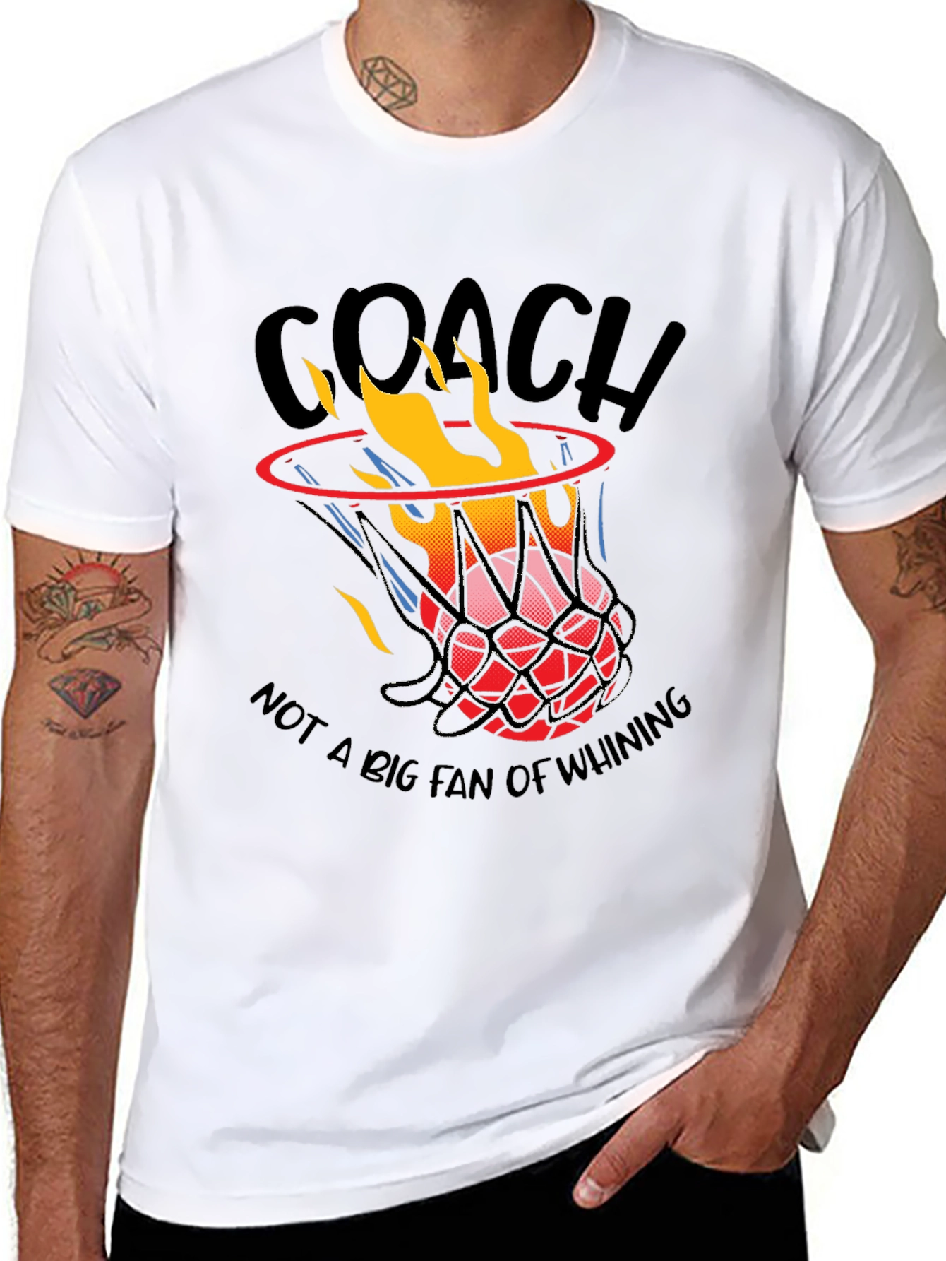 Coach Basketball Graphic T-Shirt