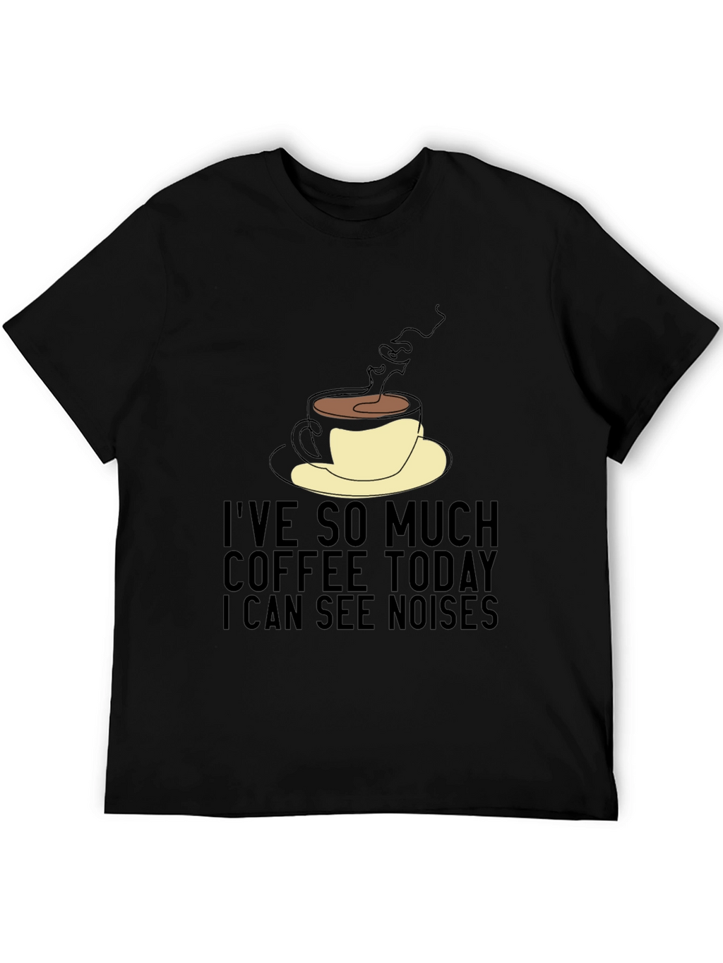 Coffee Lovers Tee: I See Noises Graphic