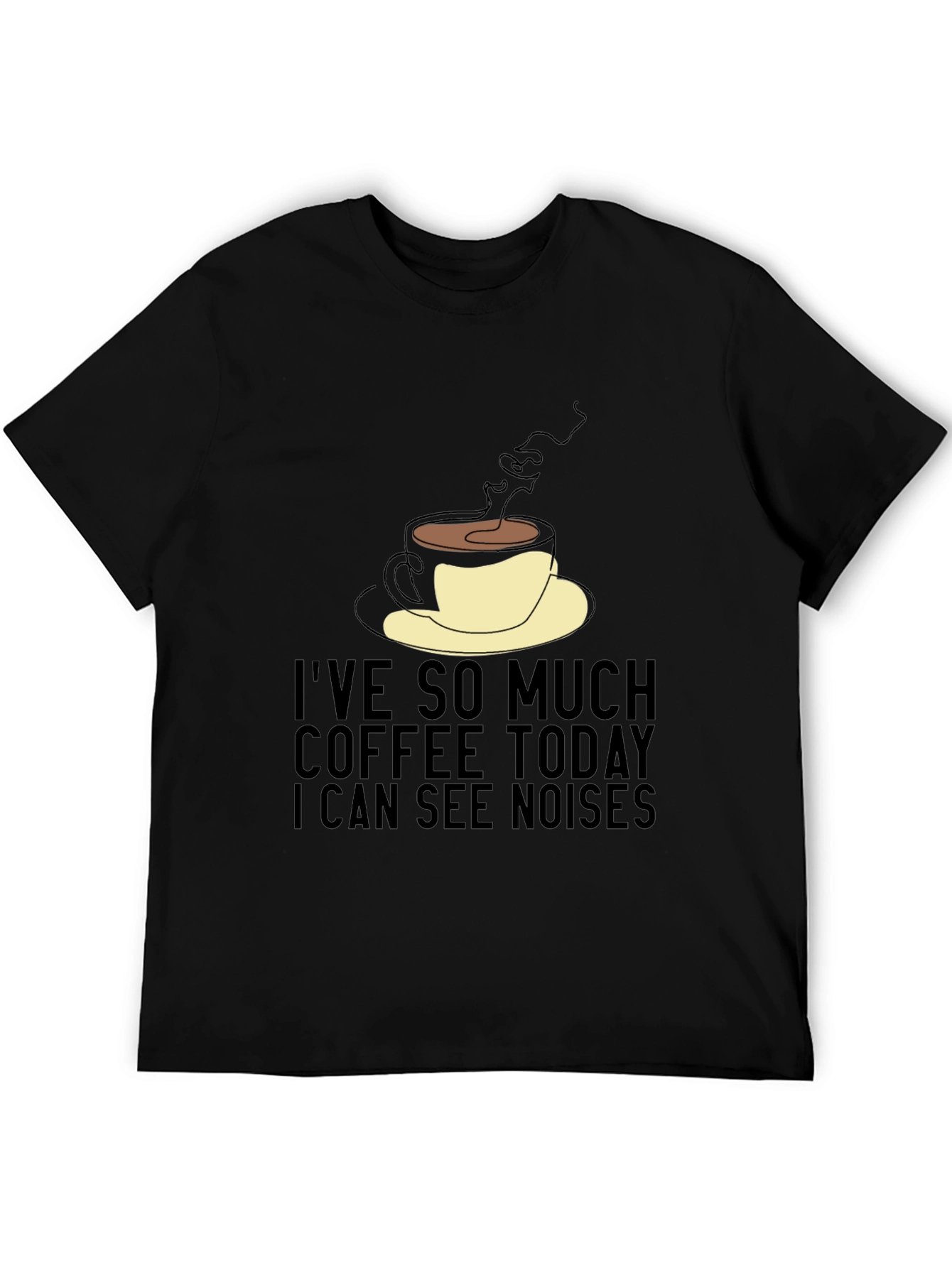 Coffee Lovers Tee: I See Noises Graphic