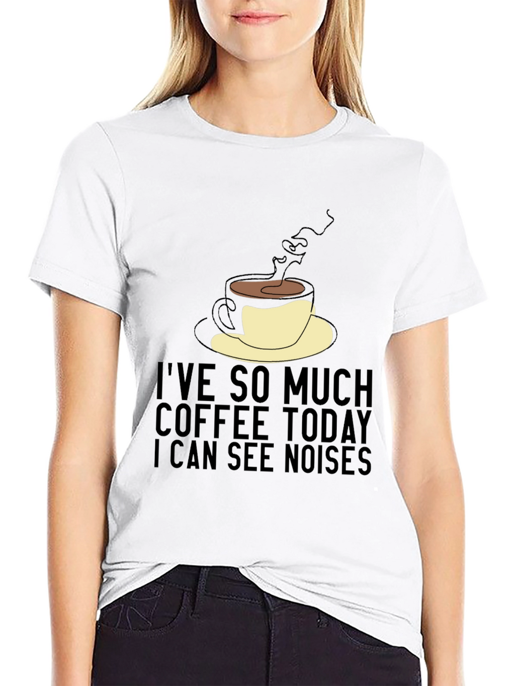 Coffee Lovers Tee: I See Noises Graphic