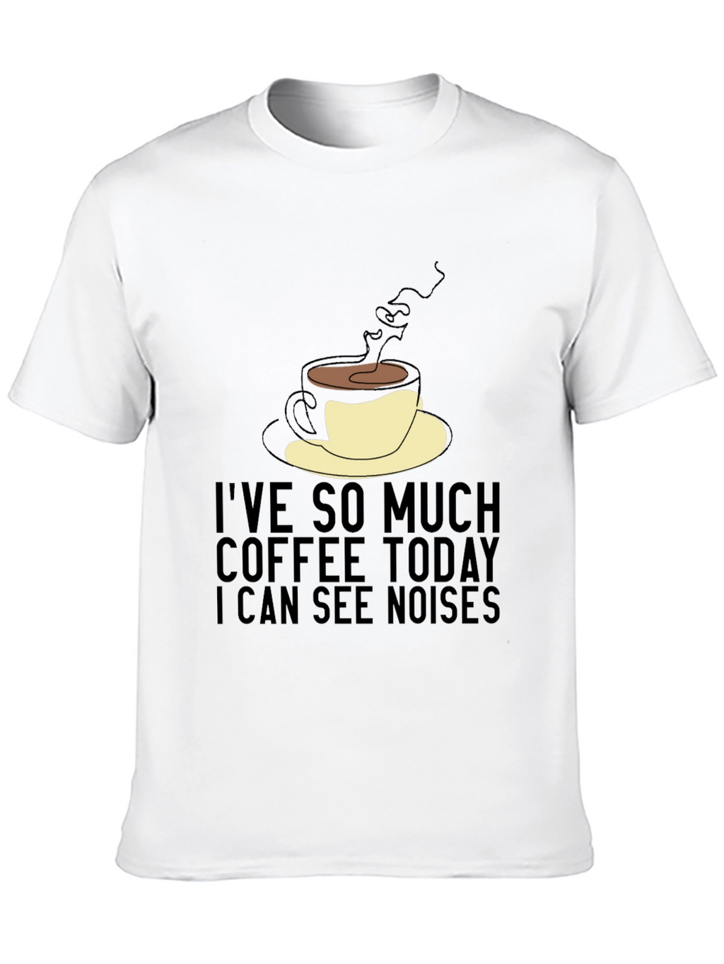 Coffee Lovers Tee: I See Noises Graphic