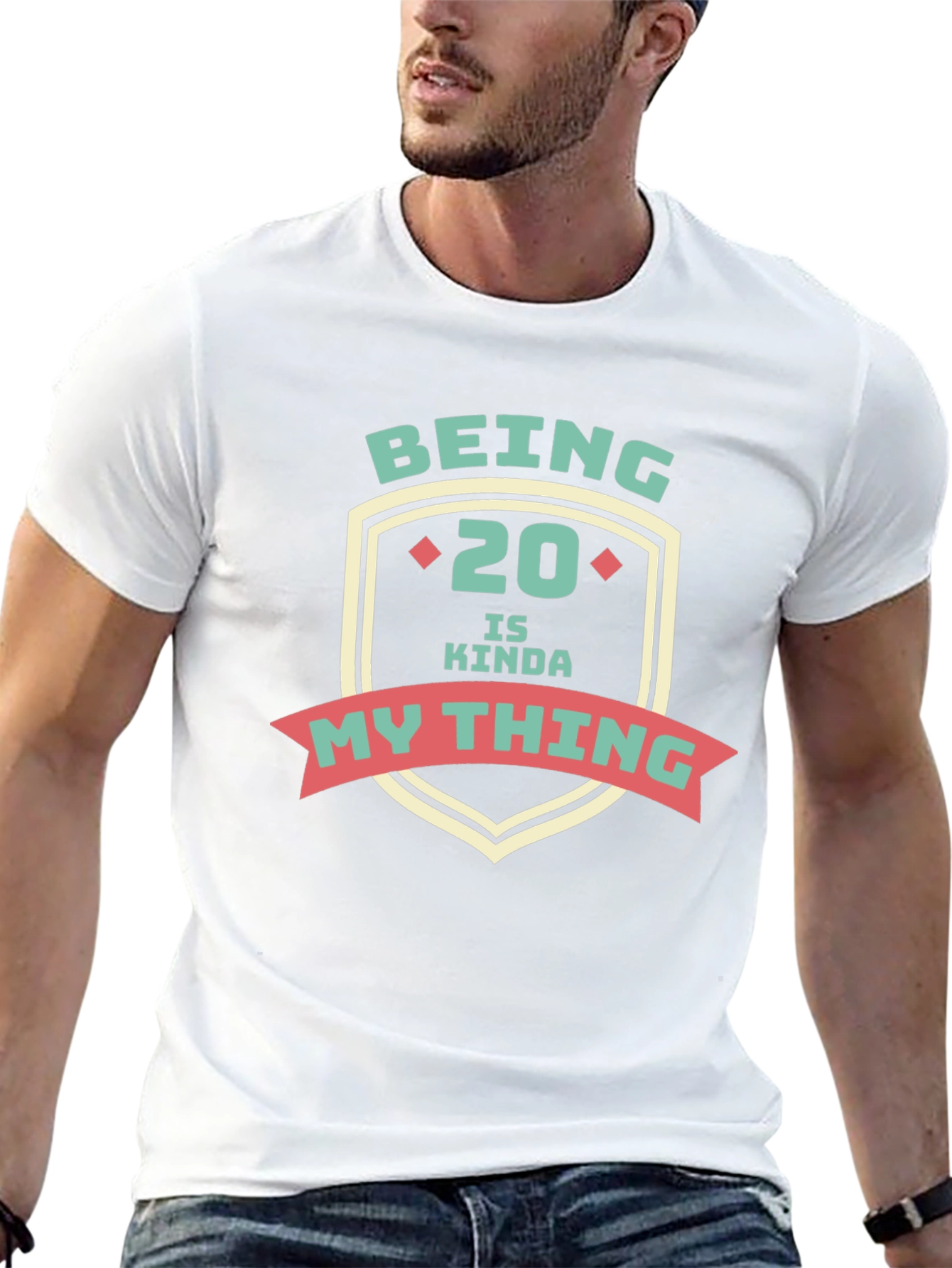 Being 20 Is Kinda My Thing Graphic Tee - Black