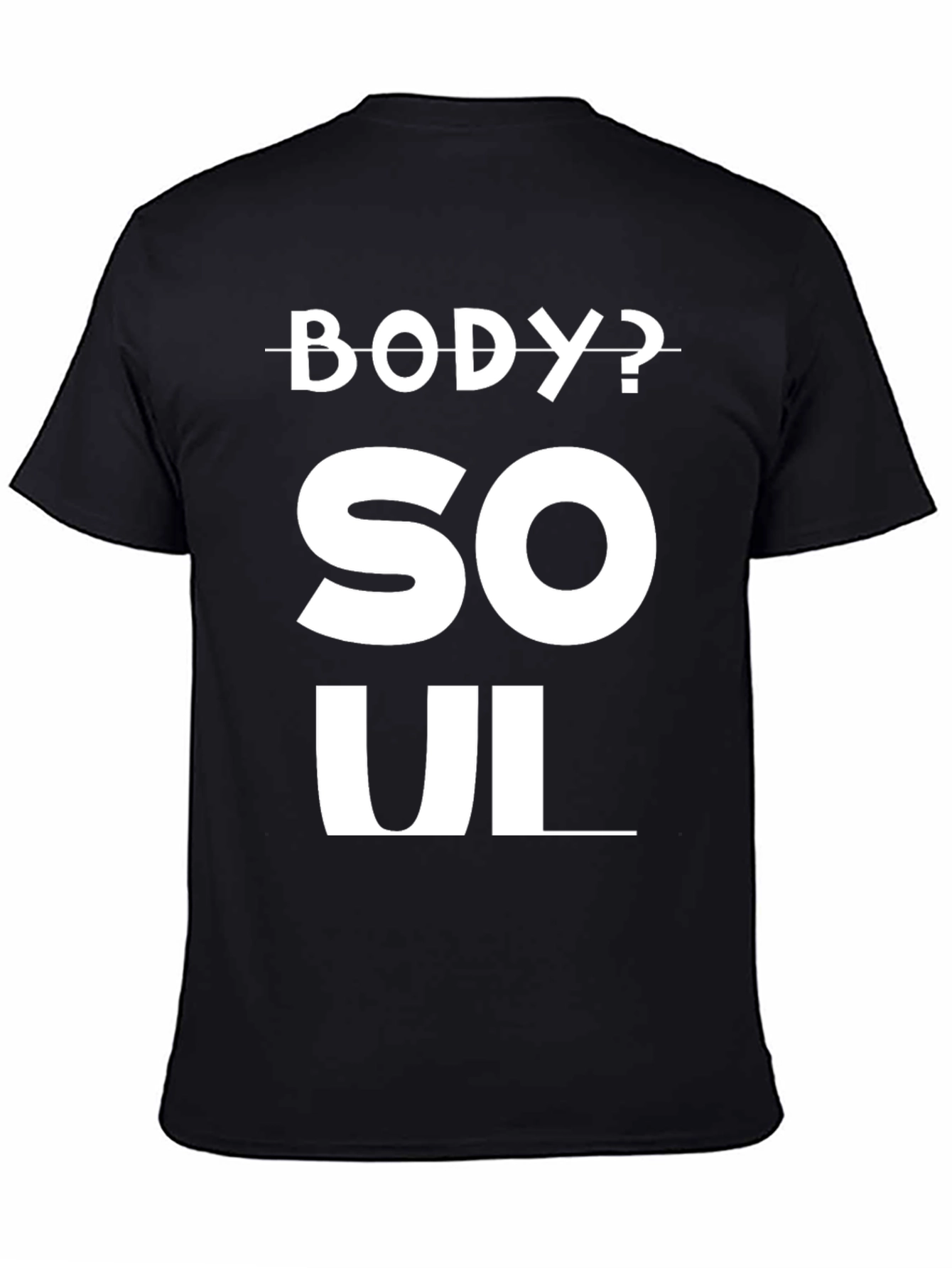 Body or Soul Graphic Tee - Black Unisex T-Shirt
