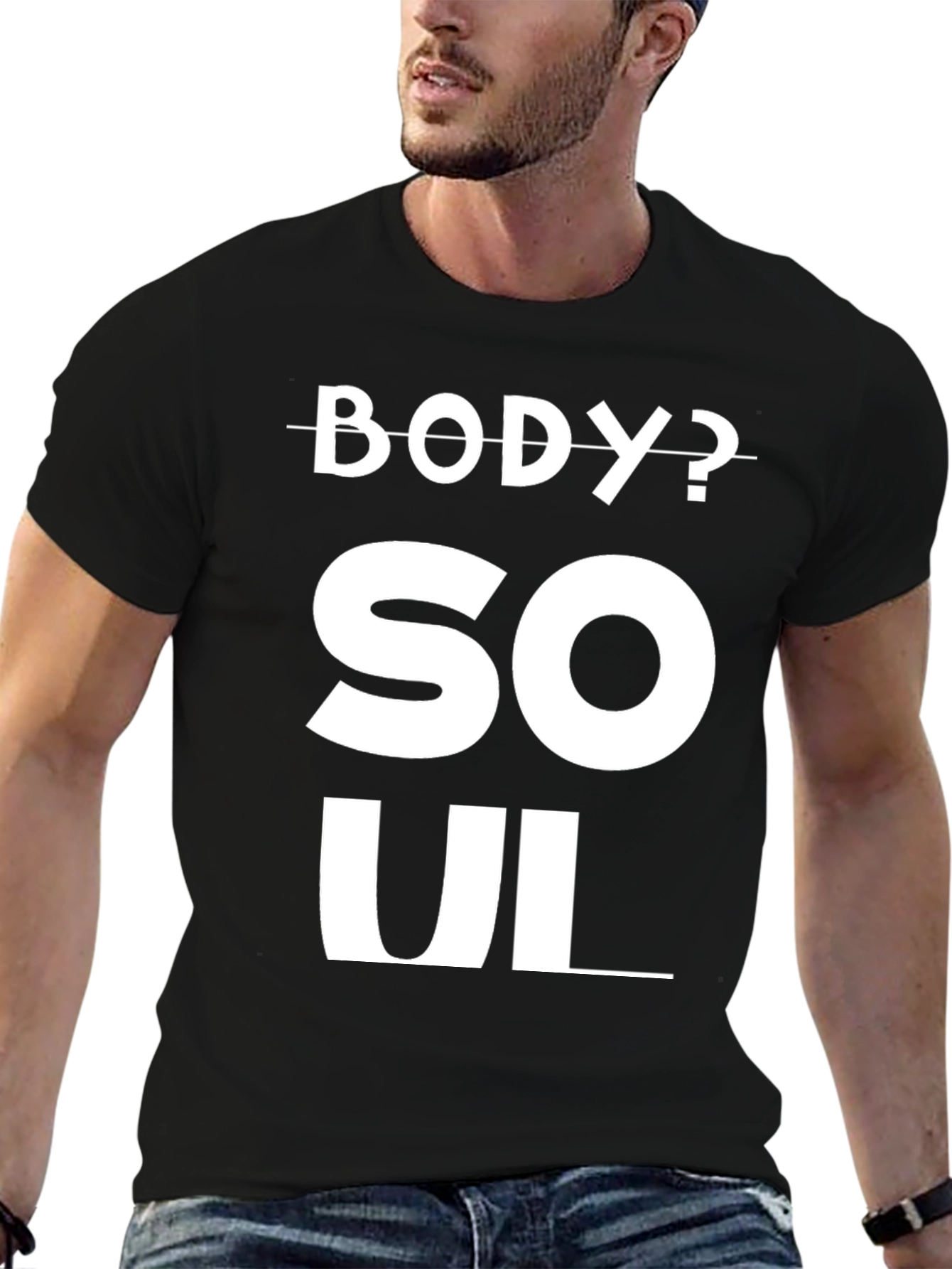 Body or Soul Graphic Tee - Black Unisex T-Shirt