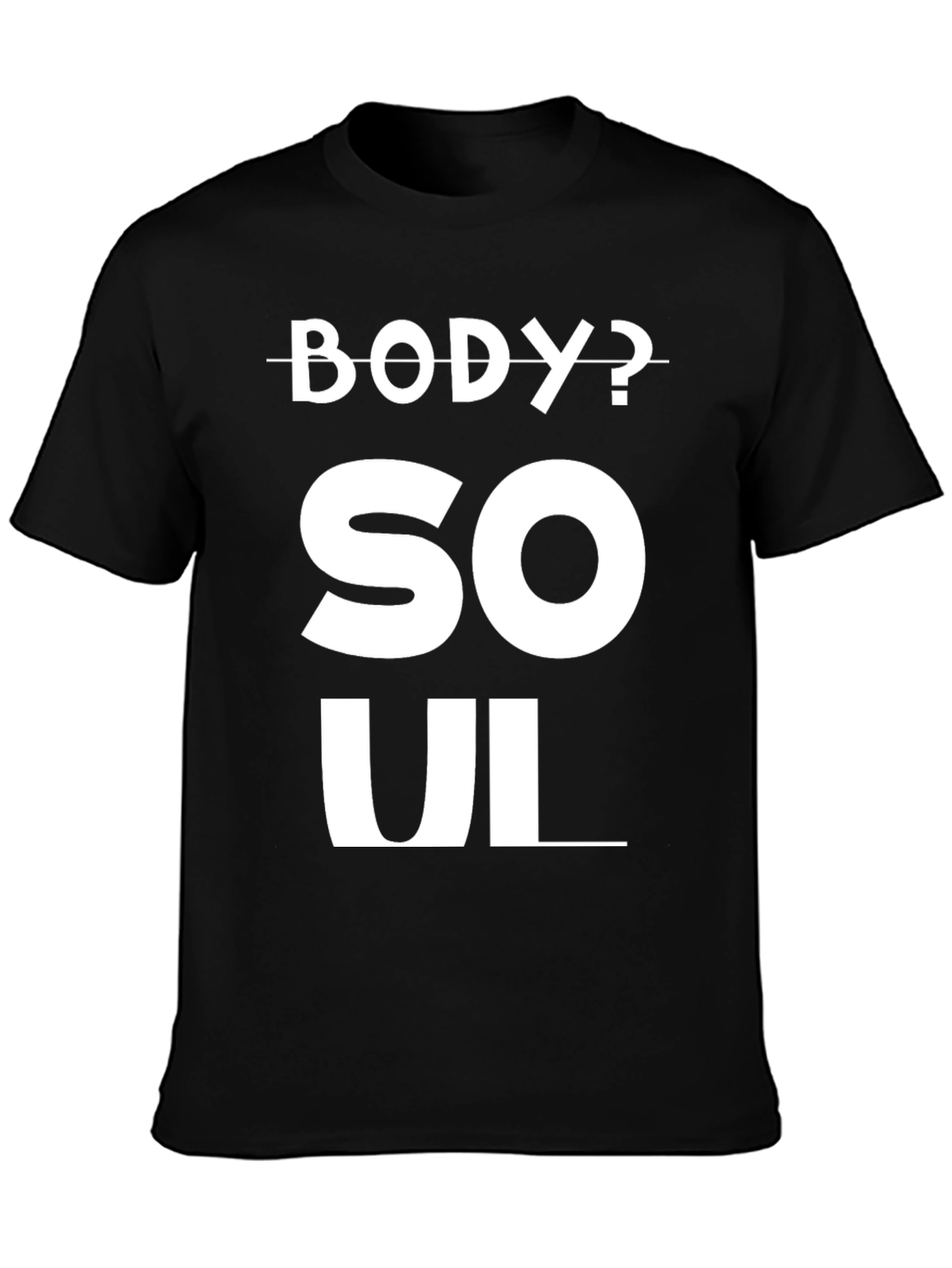 Body or Soul Graphic Tee - Black Unisex T-Shirt