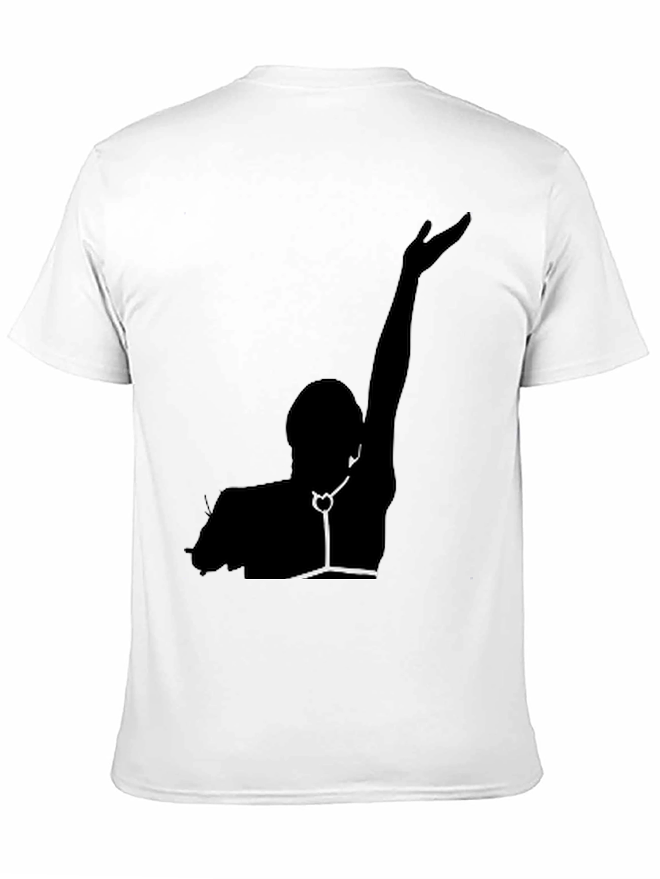 Silhouette Graphic Print Black Tee