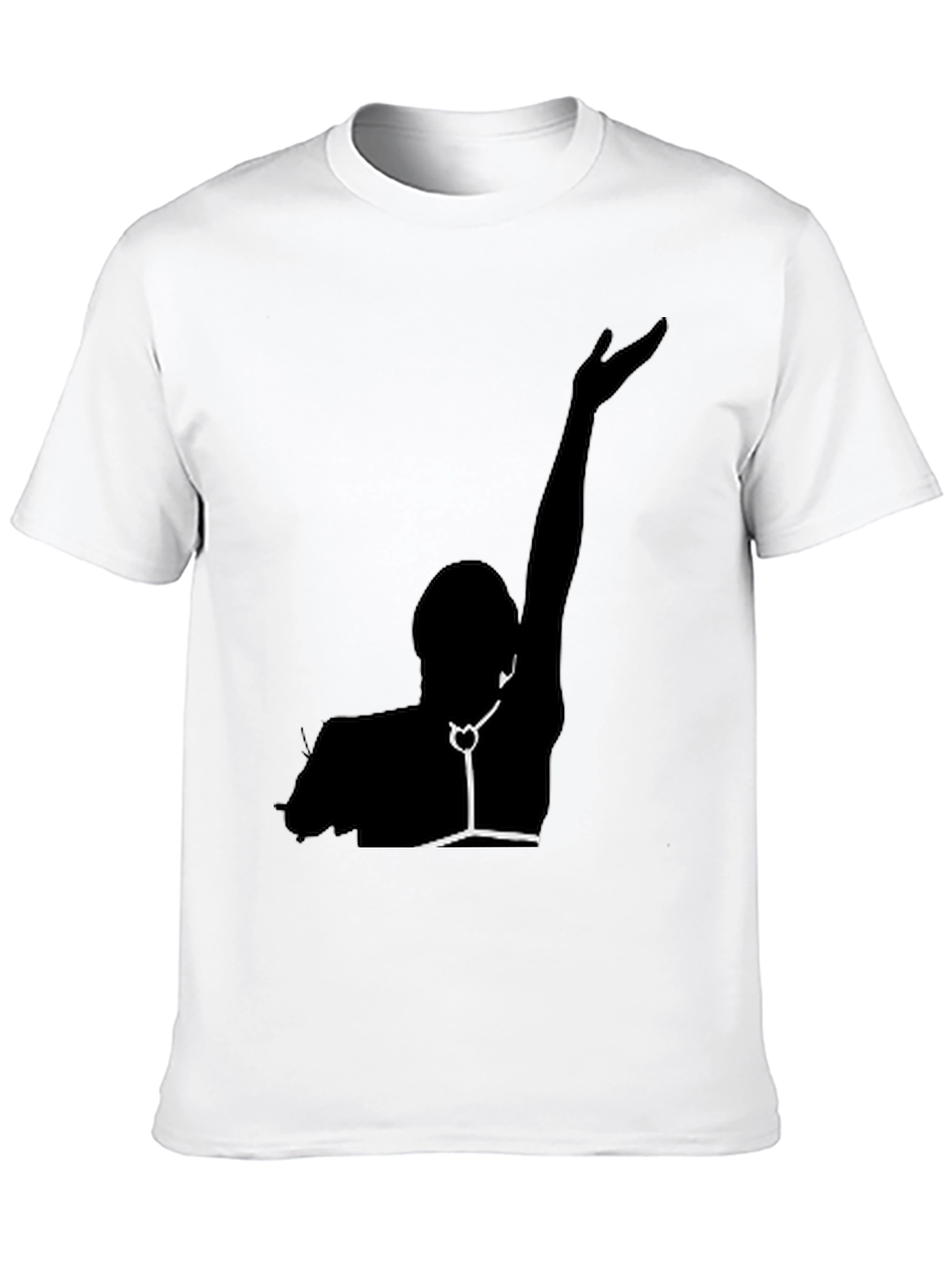 Silhouette Graphic Print Black Tee