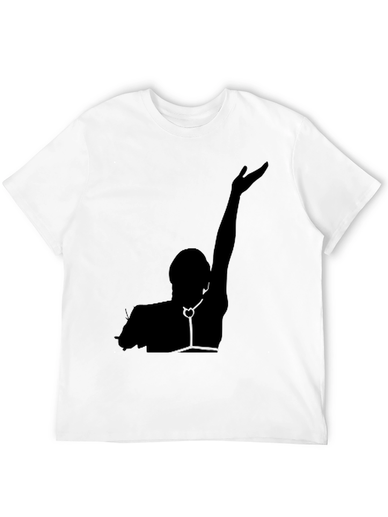 Silhouette Graphic Print Black Tee
