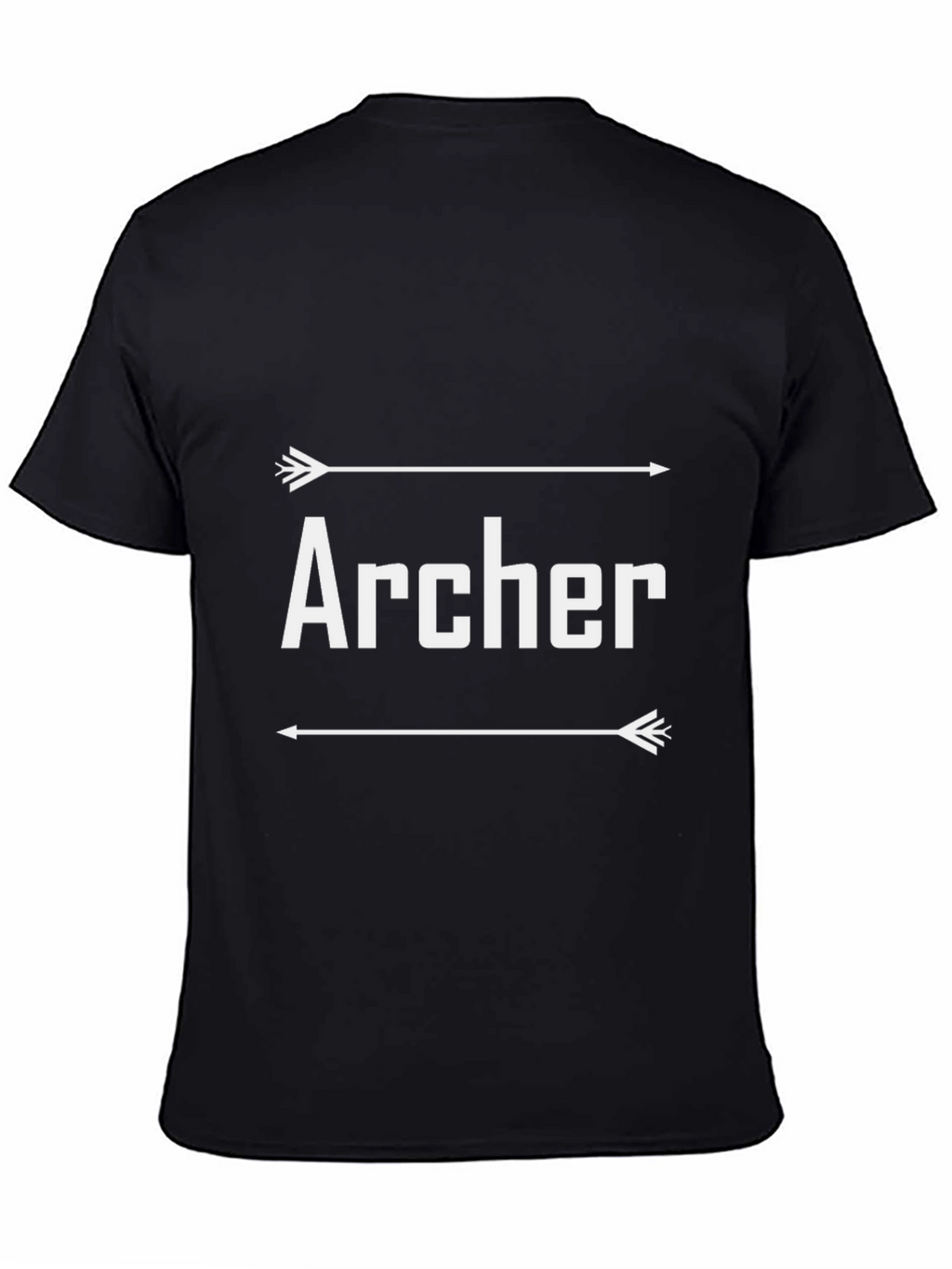 Archer Graphic Tee - Black Cotton T-Shirt