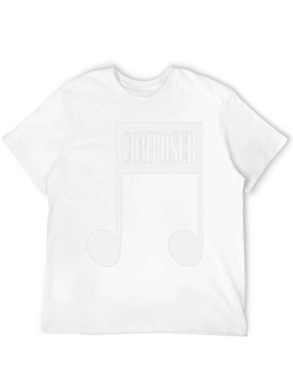 Composer Music Note Black T-Shirt
