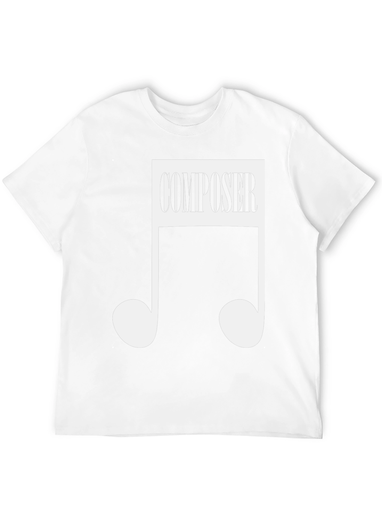 Composer Music Note Black T-Shirt
