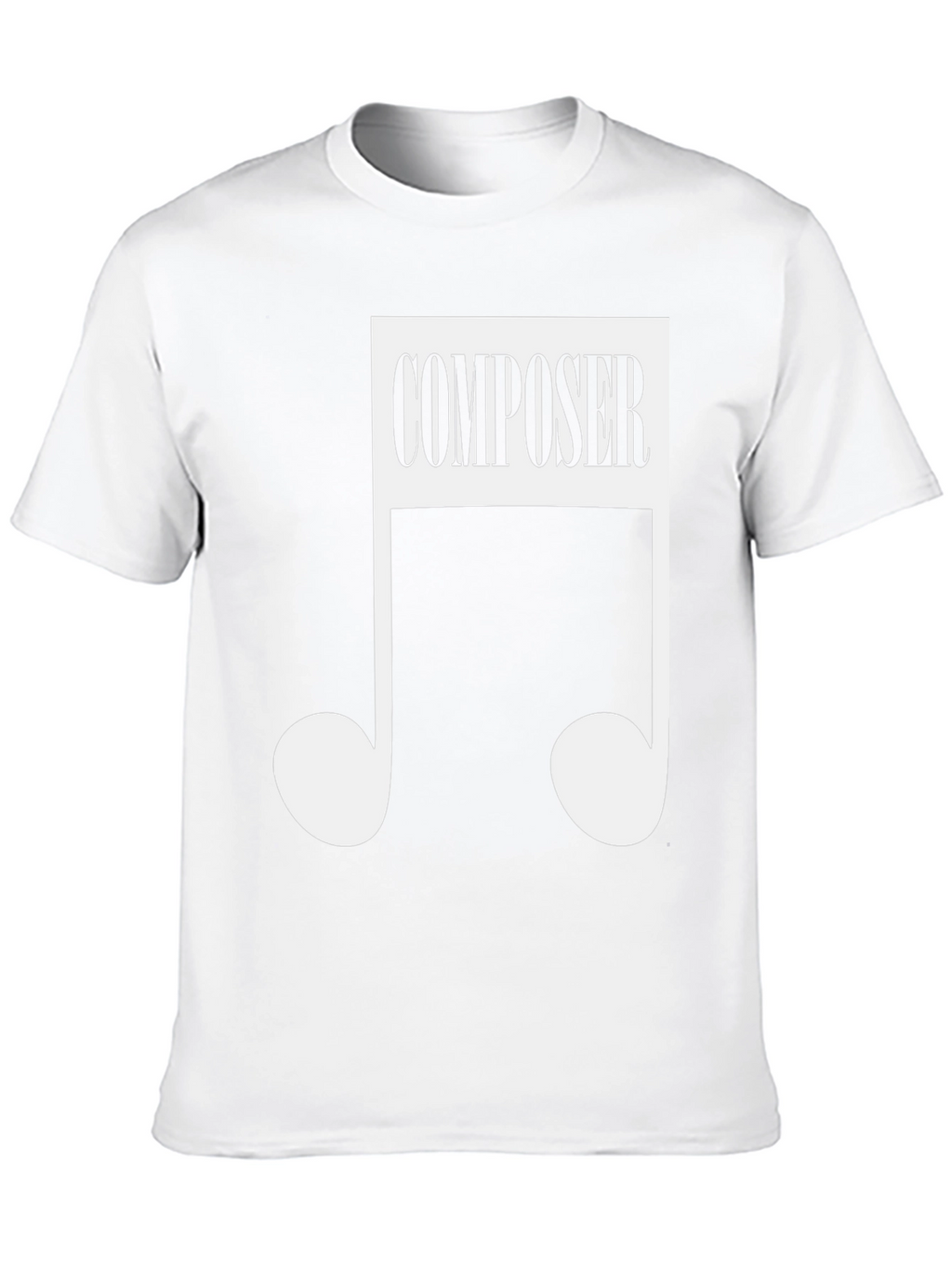Composer Music Note Black T-Shirt