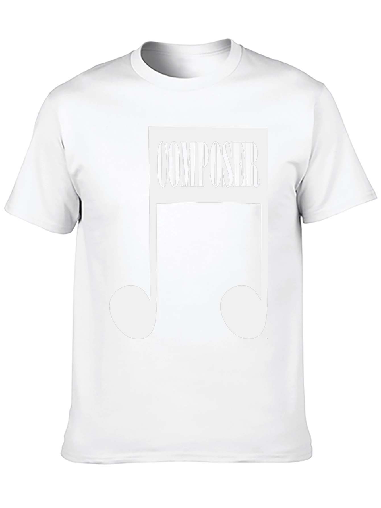 Composer Music Note Black T-Shirt