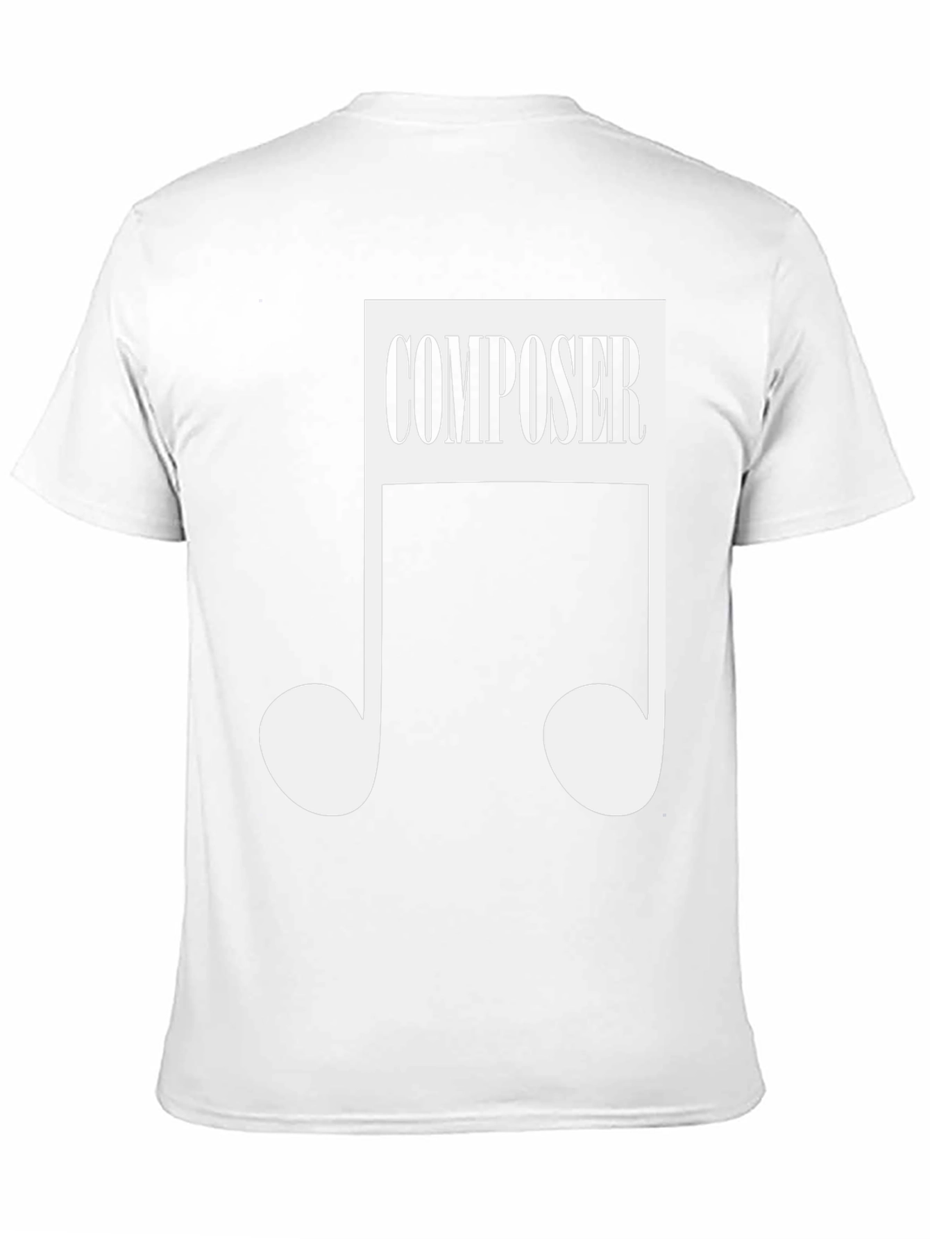 Composer Music Note Black T-Shirt