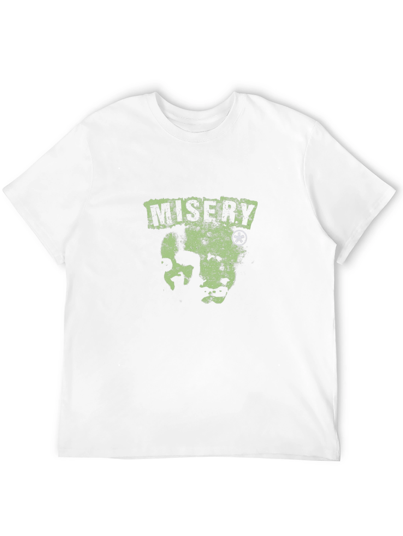 Misery Black T-Shirt with Graphic Print