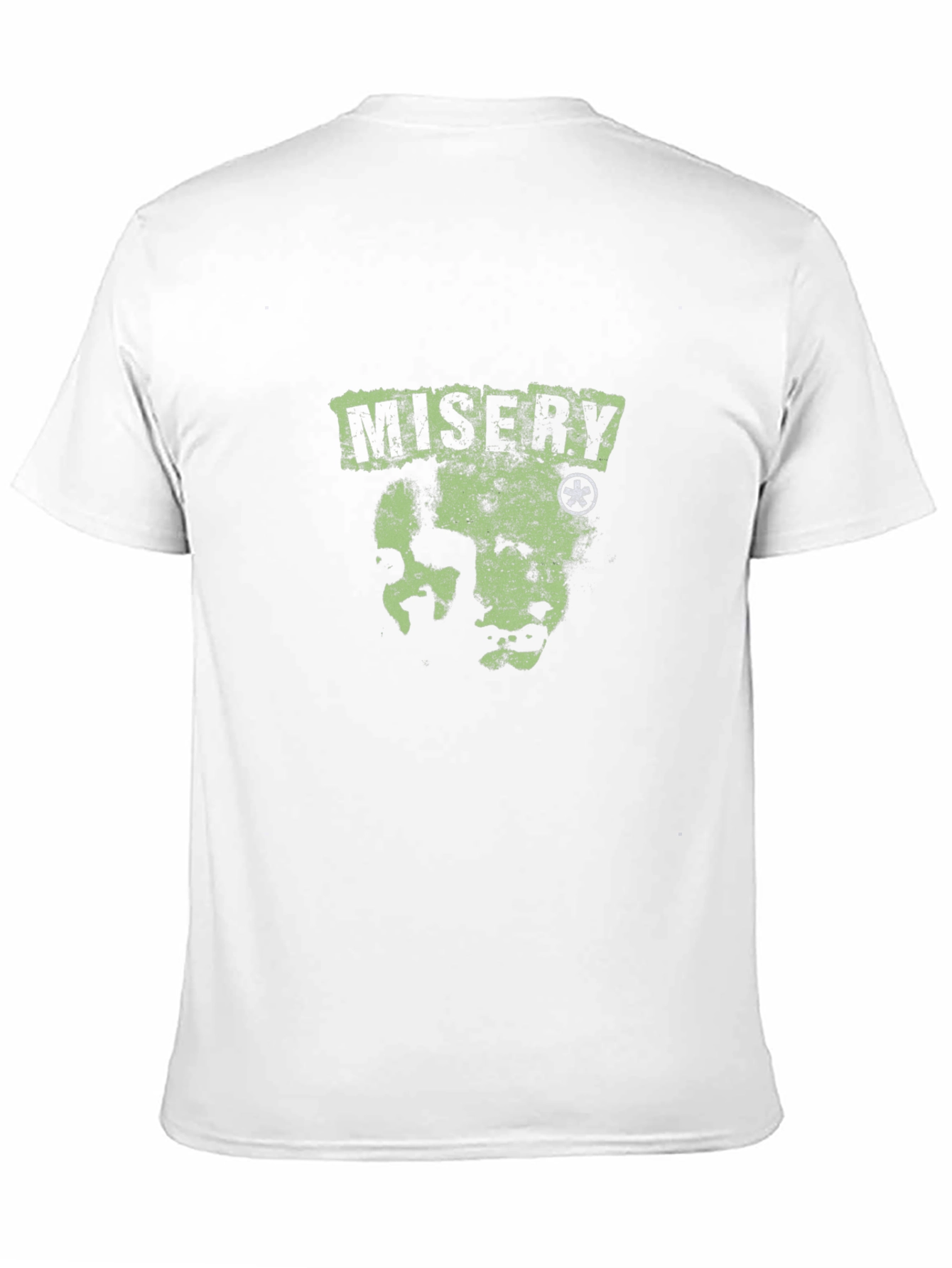 Misery Black T-Shirt with Graphic Print