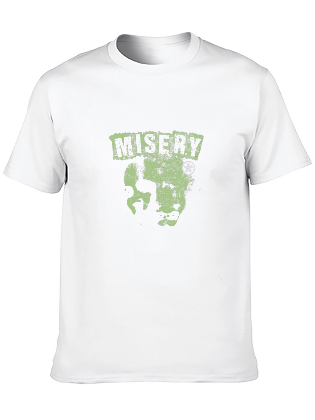 Misery Black T-Shirt with Graphic Print