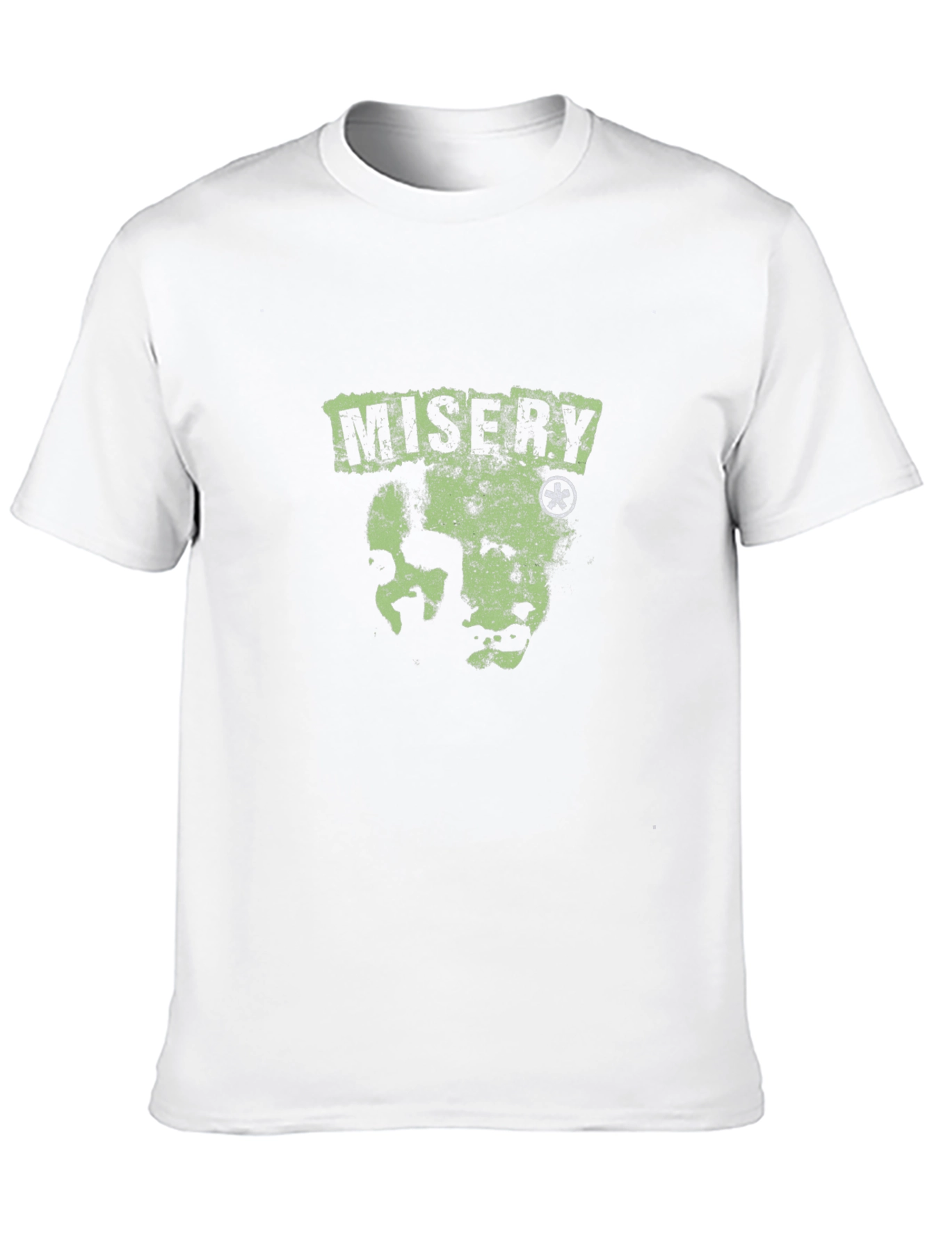 Misery Black T-Shirt with Graphic Print