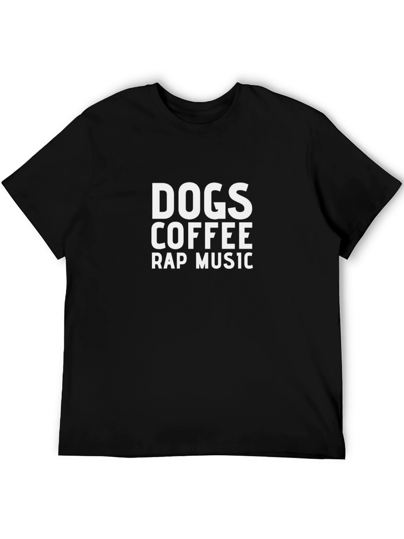 Dogs Coffee Rap Music Graphic T-Shirt
