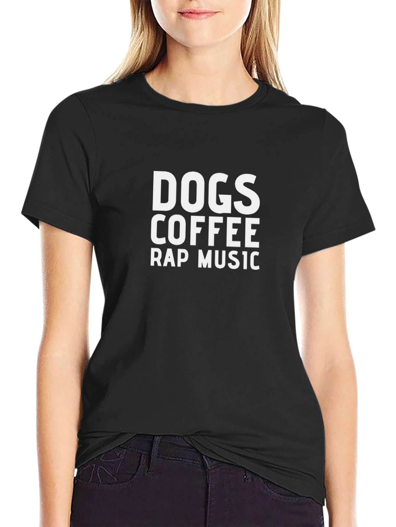 Dogs Coffee Rap Music Graphic T-Shirt