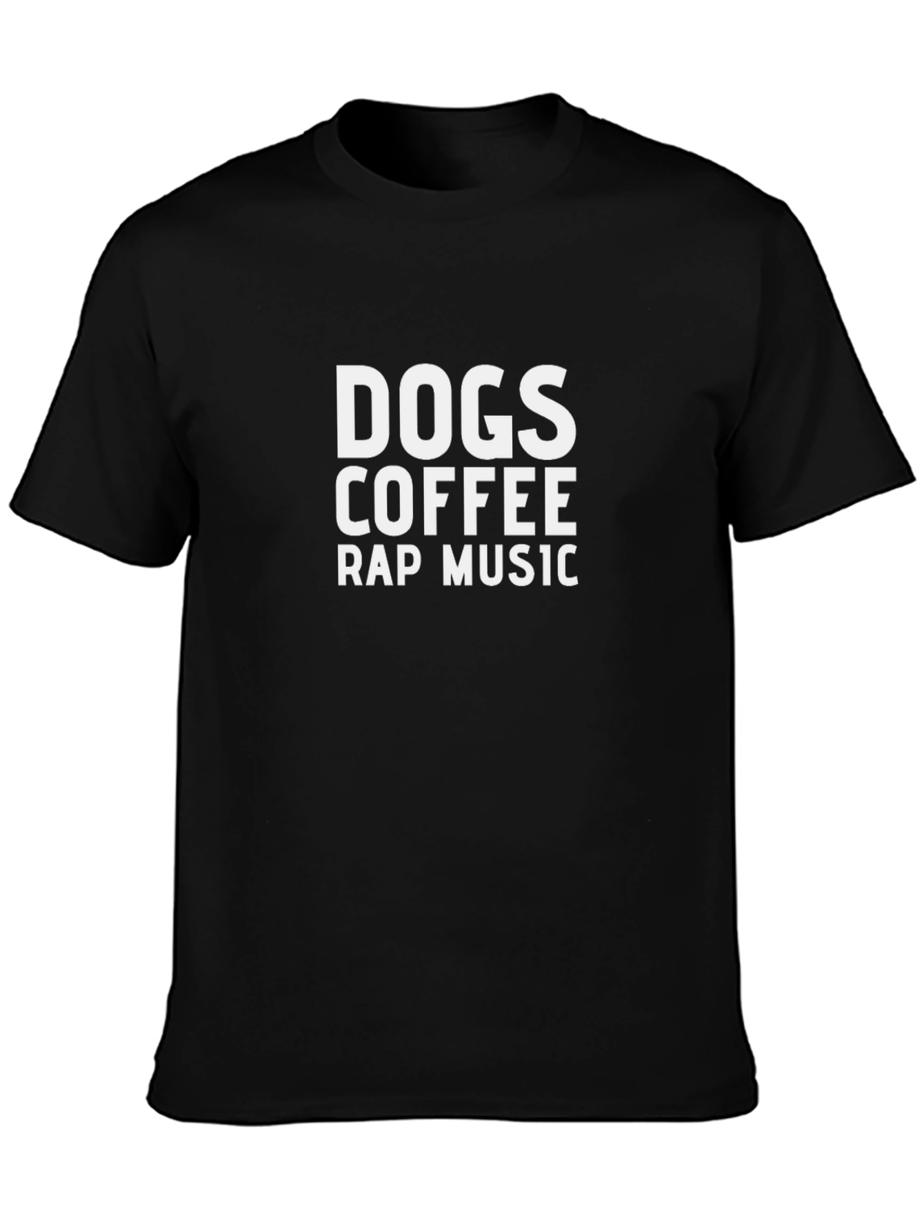 Dogs Coffee Rap Music Graphic T-Shirt