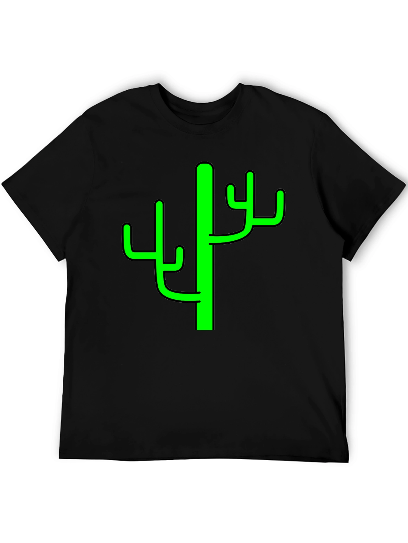 Cactus Graphic Tee - Mens Black T-Shirt