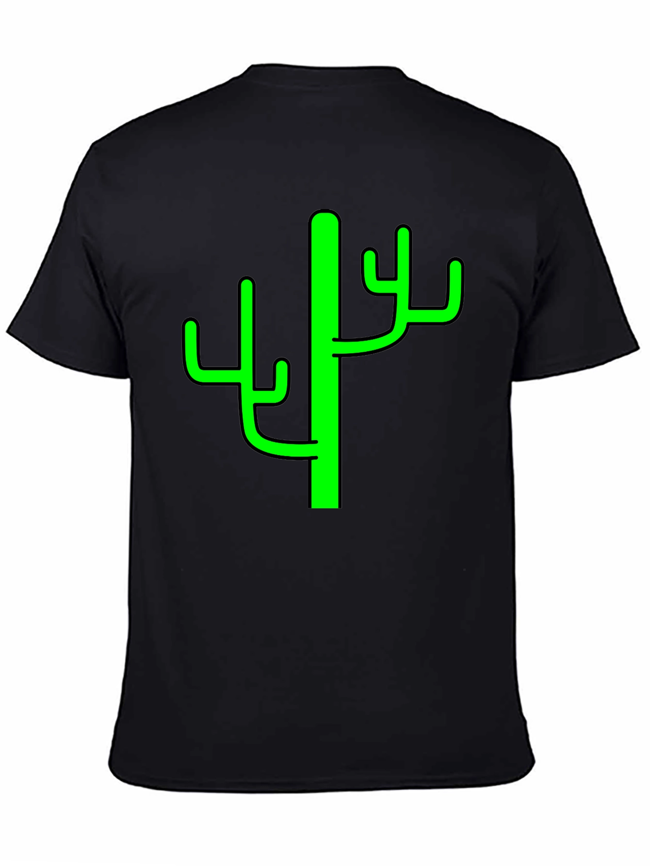 Cactus Graphic Tee - Mens Black T-Shirt