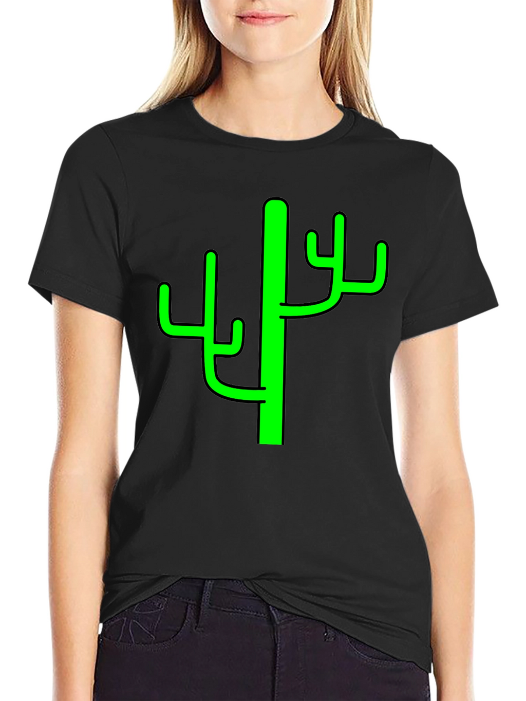 Cactus Graphic Tee - Mens Black T-Shirt