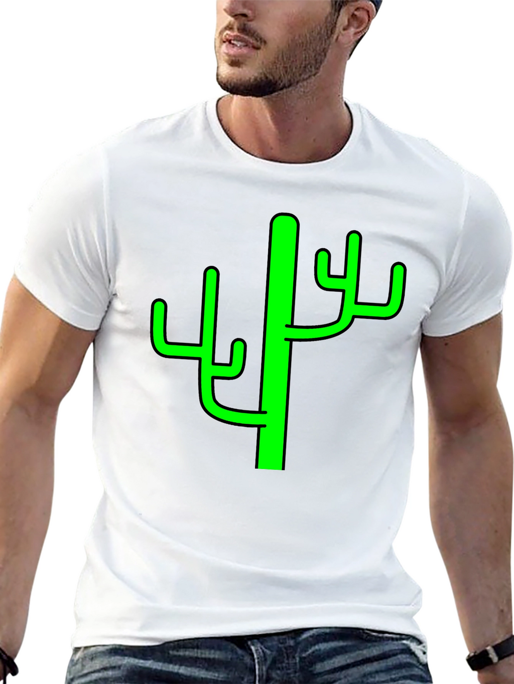 Cactus Graphic Tee - Mens Black T-Shirt