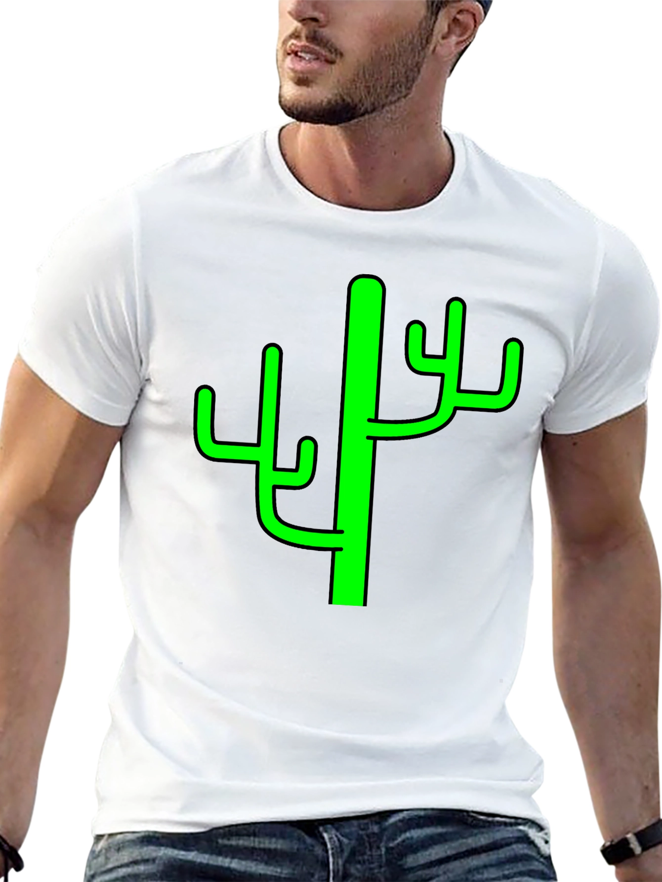 Cactus Graphic Tee - Mens Black T-Shirt
