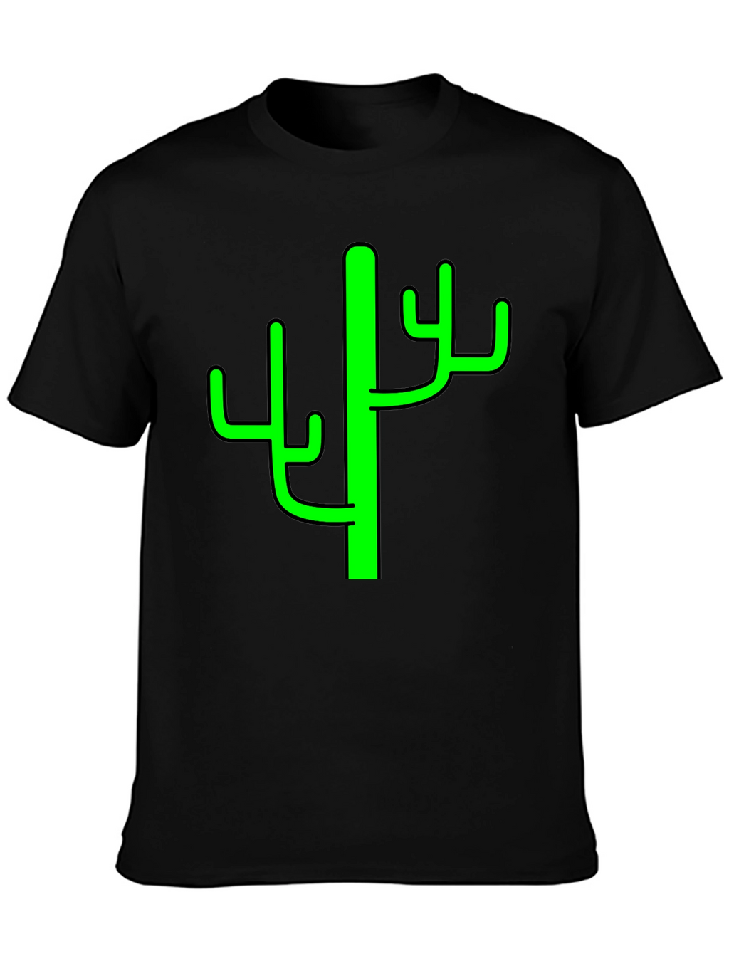 Cactus Graphic Tee - Mens Black T-Shirt