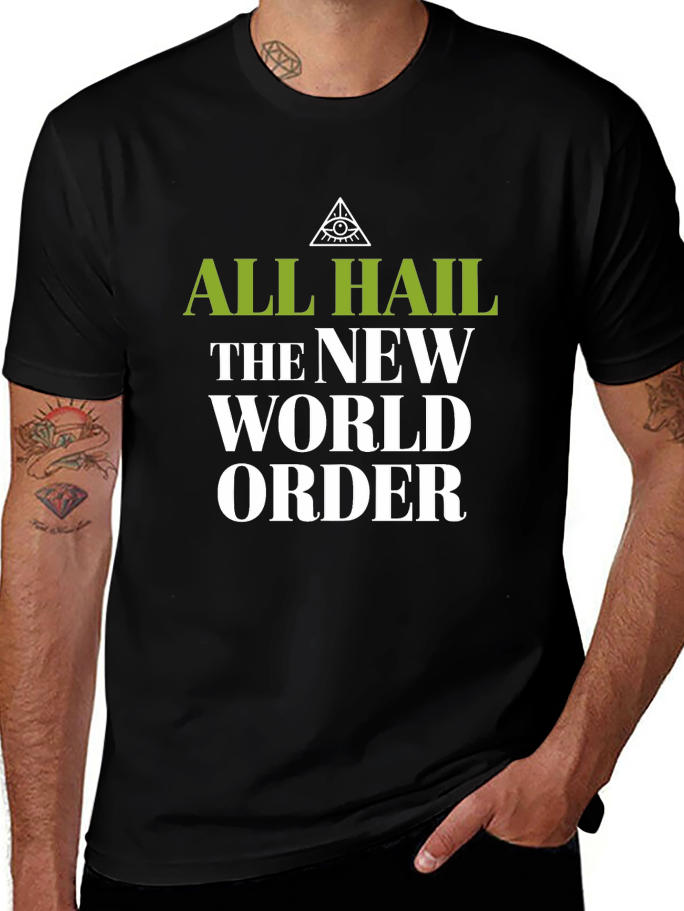 New World Order Graphic T-Shirt - Conspiracy Design