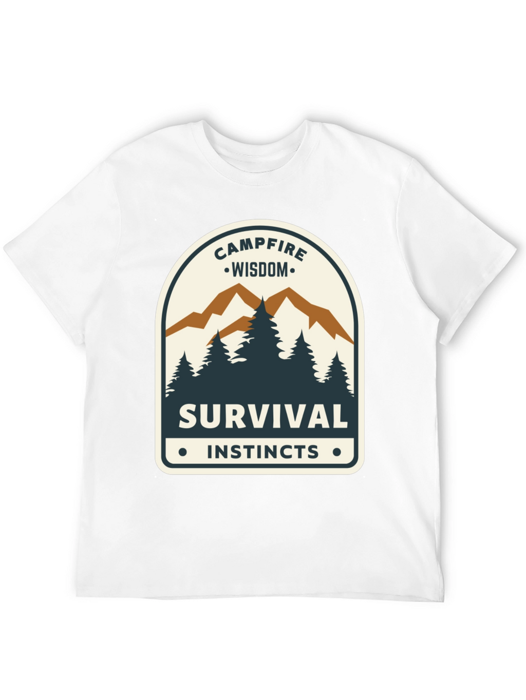 Campfire Wisdom Survival Instincts Graphic Tee