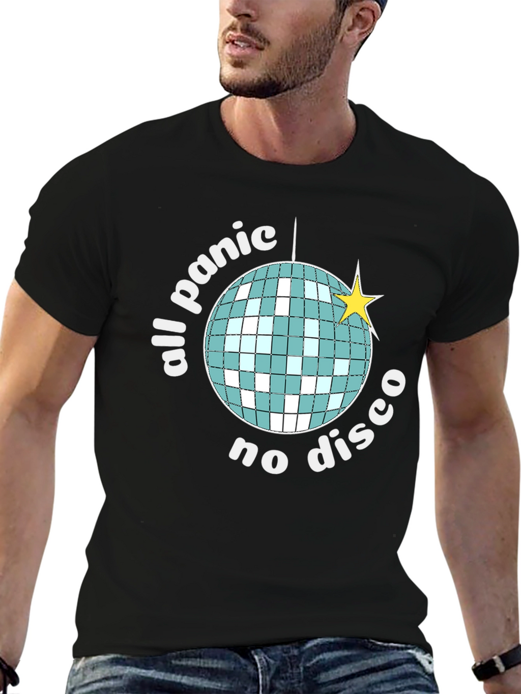 All Panic No Disco Black T-Shirt