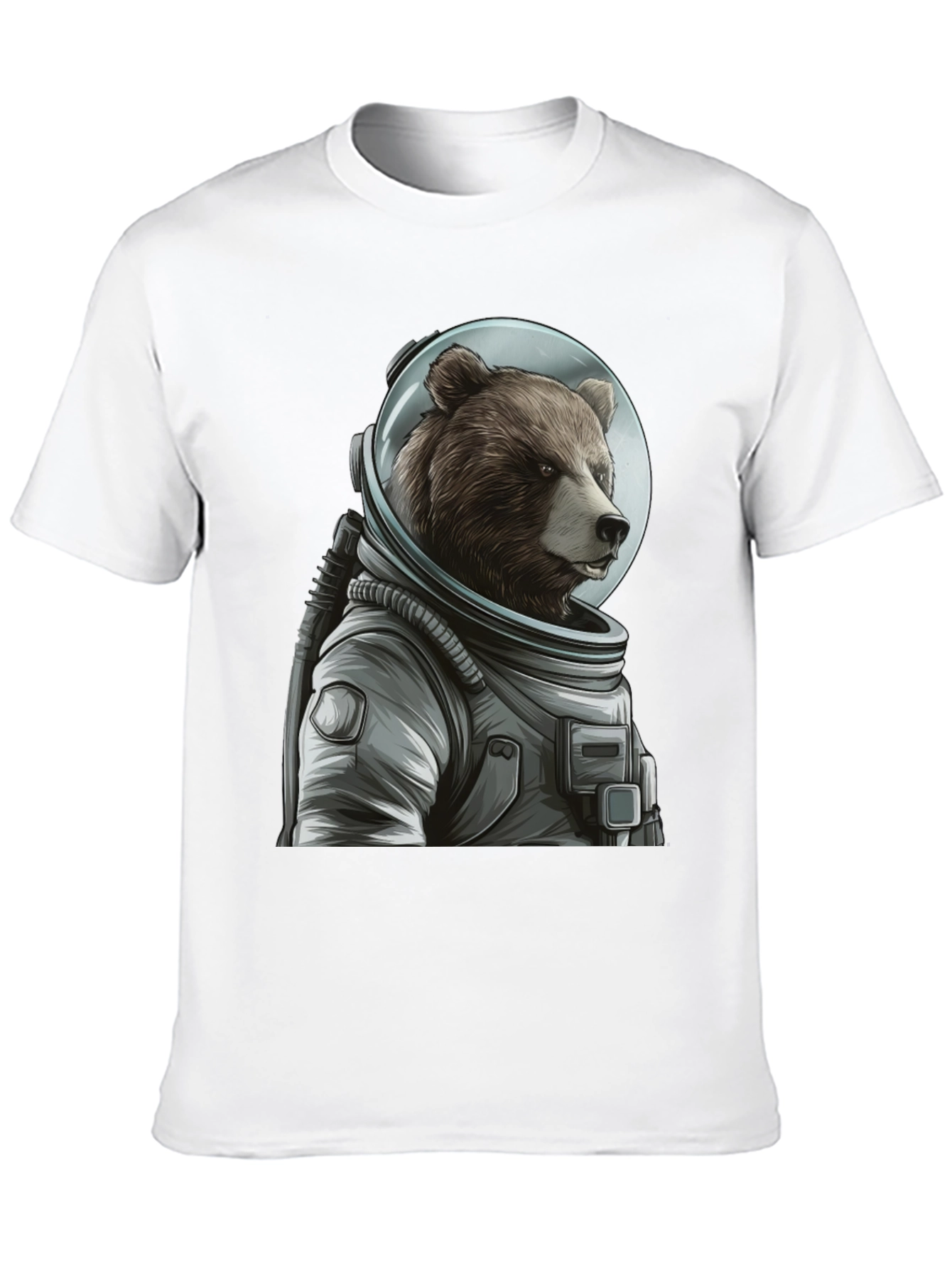 Bear Astronaut Graphic T-Shirt - Space Explorer