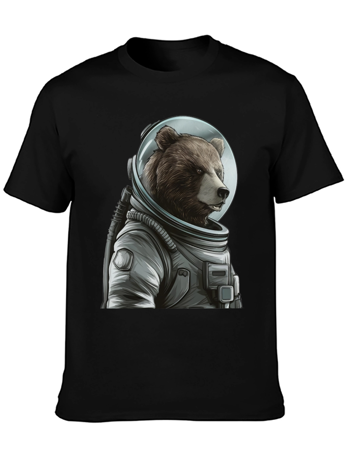 Bear Astronaut Graphic T-Shirt - Space Explorer