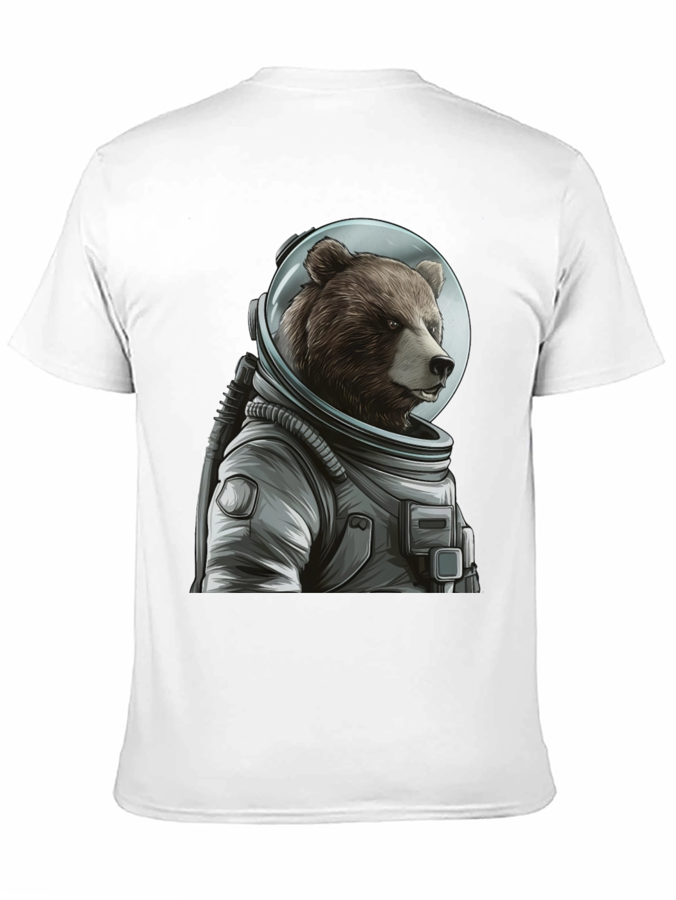 Bear Astronaut Graphic T-Shirt - Space Explorer