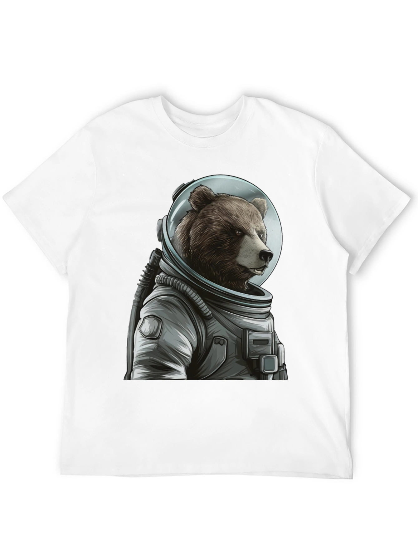 Bear Astronaut Graphic T-Shirt - Space Explorer