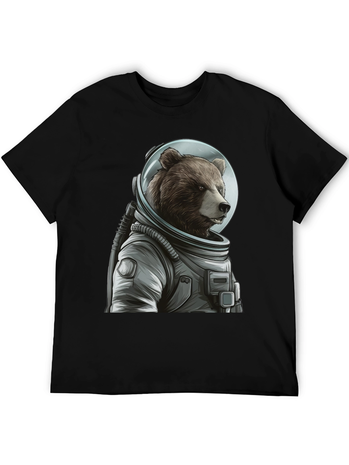 Bear Astronaut Graphic T-Shirt - Space Explorer